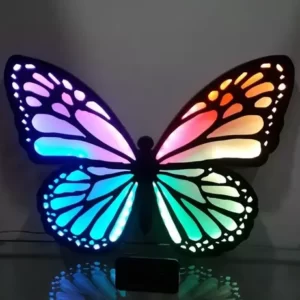 Butterfly Lamp with Rainbow Color Light Effect
