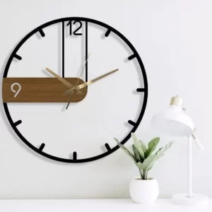 Round Wall Clock Modern Designer Wooden Wall Clock