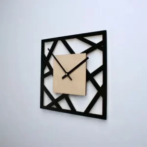 Square Modern Clock Elegant Designer Wall Clock