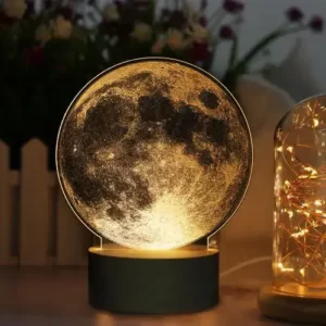 Moon Lamp 3D Illusion Acrylic Led Desk Lamp Night Light