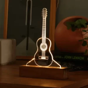 Violin Lamp 3D Illusion Musical Instrument Table Lamp